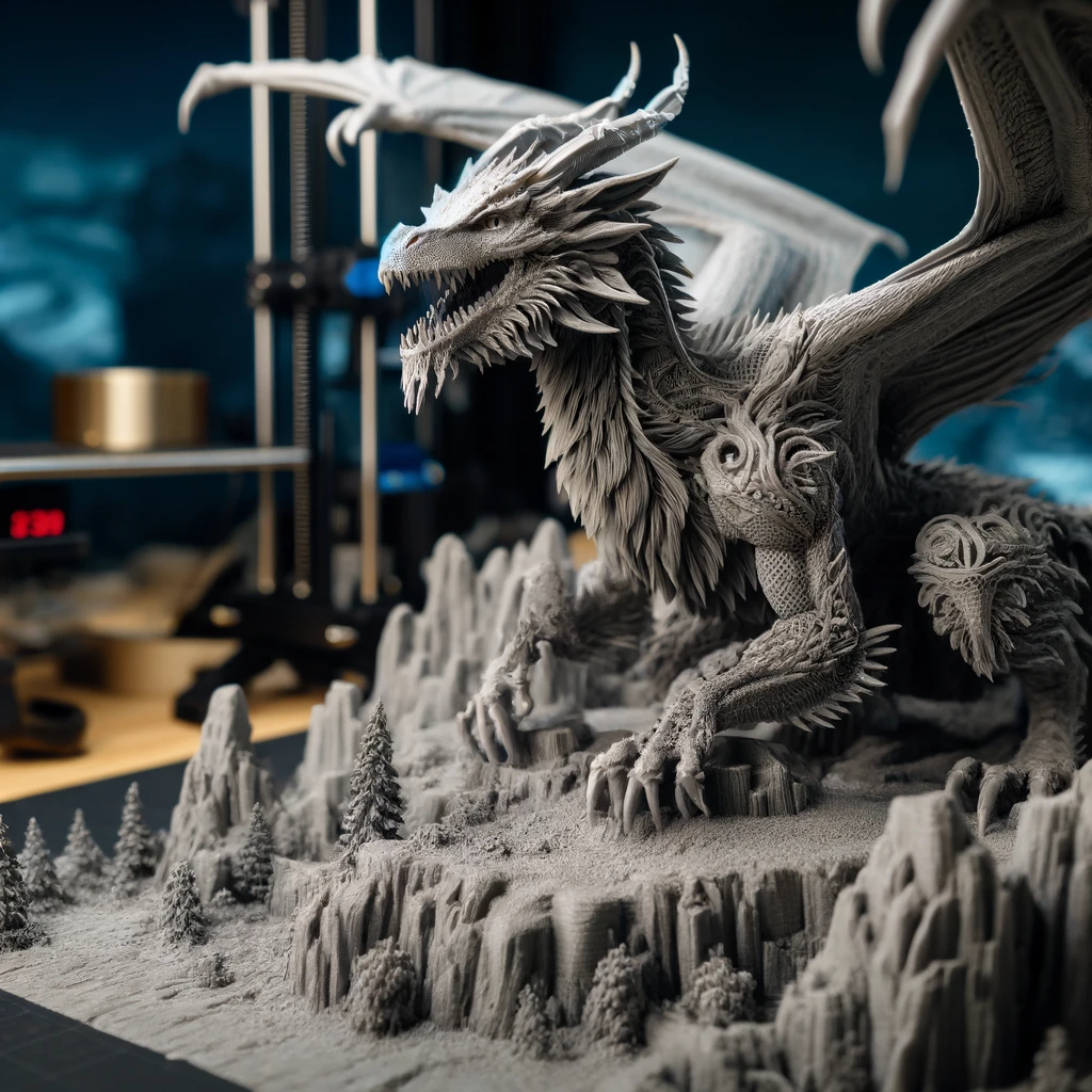 3D Printed Dragon: Bringing Fantasy to Life with High-Quality STL Files